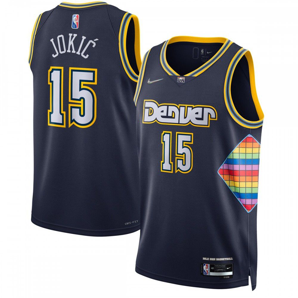 Nikola Jokic Denver Nuggets 2021/22 Swingman Jersey - City Edition - Navy-Pro Kit Vault | Brand New 26/27 Sports Jerseys